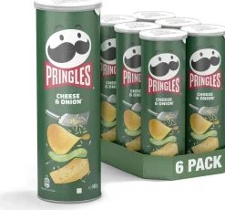 Pringles Cheese & Onion (6x 165gr)