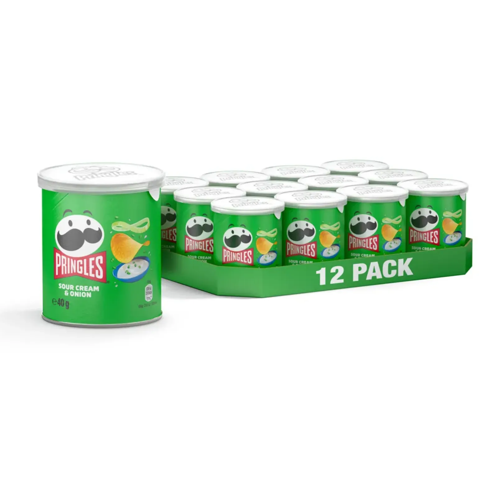 Pringles Sour Cream & Onion (12x 40gr)
