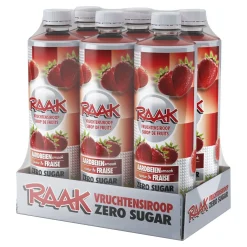 Raak Vruchtensiroop Aardbeien Zero Sugar (6x 750ml)