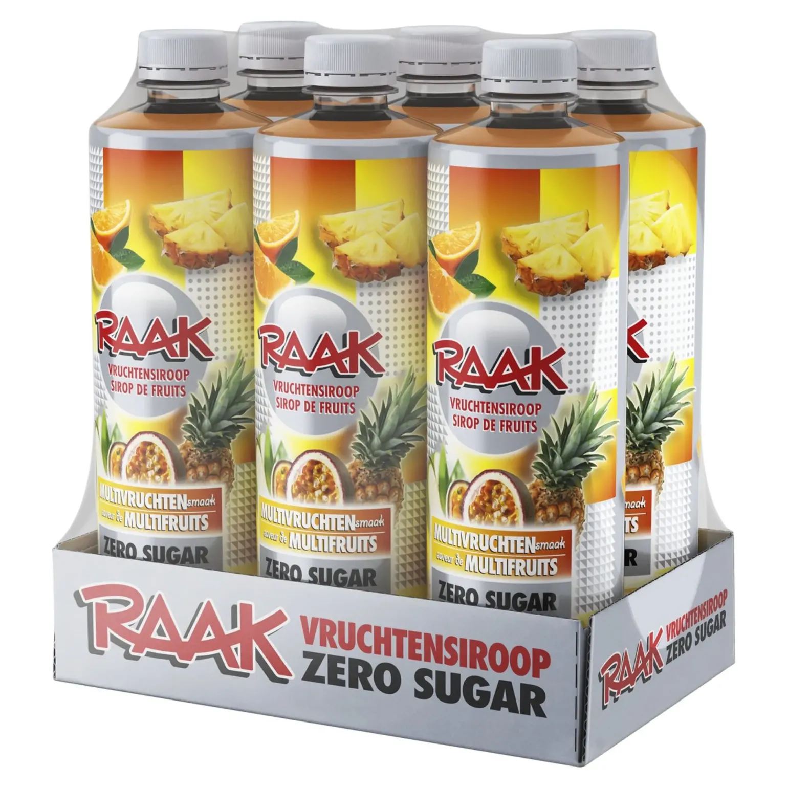 Raak Vruchtensiroop Multivruchten Zero (6x 750ml)