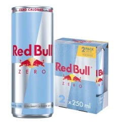 Red bull energy drink zero blik 250ml (12x 2-pack)