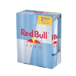 Red bull energy drink zero blik 250ml (12x 2-pack)