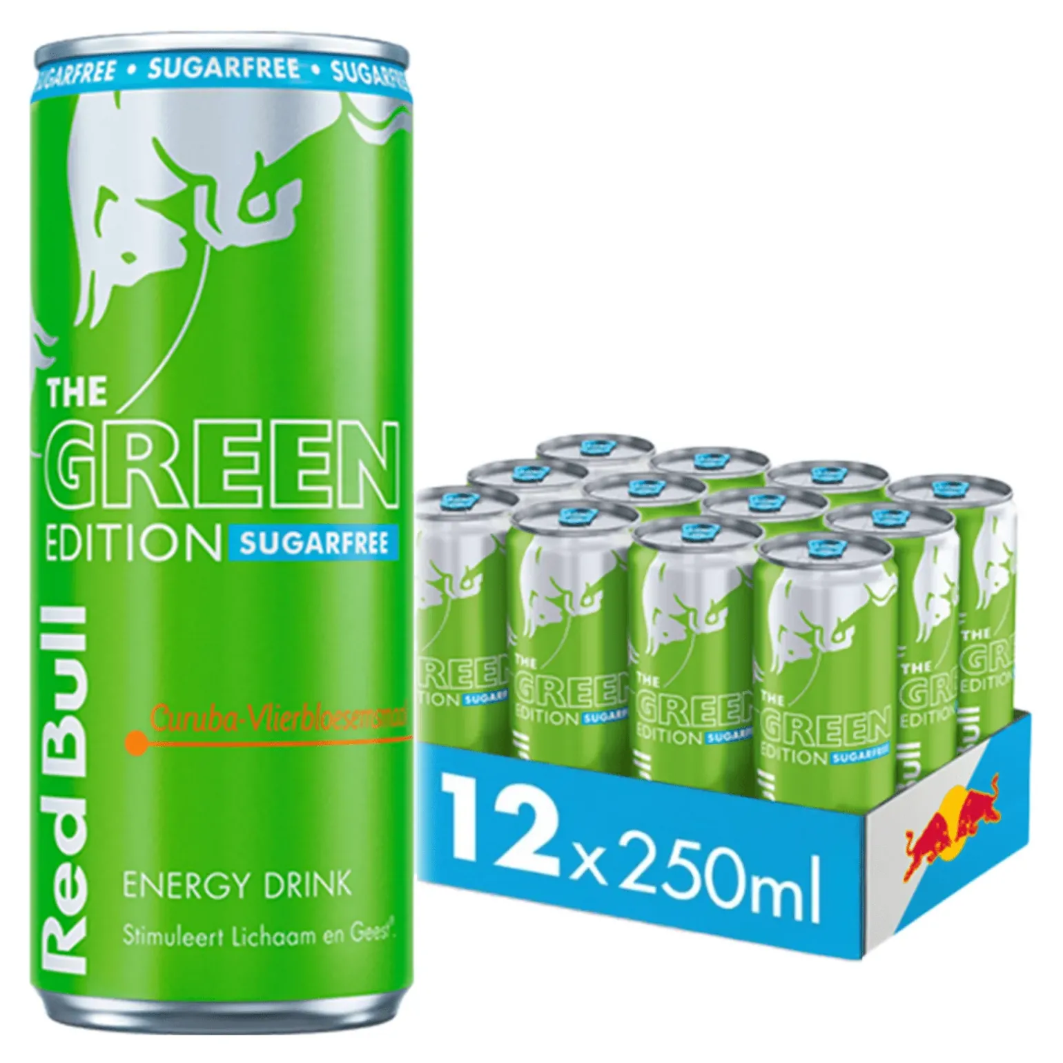 Red Bull The Green Edition Sugarfree Curuba Vlierbloesem (12x 250ml)