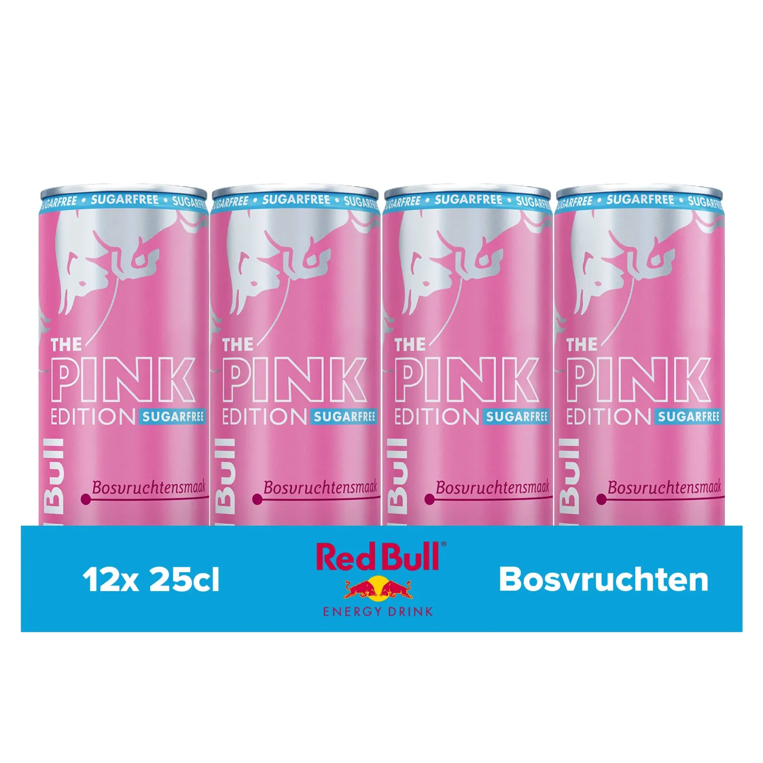Red Bull the Pink Edition Sugarfree Bosvruchtensmaak blik (12x 250ml)