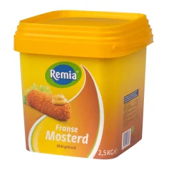 Remia Franse Mosterd Vierkante Emmer (2.5 kg)