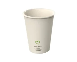 Reusable Plastic Koffiebeker Blanco Beige 180cc (20 stuks)