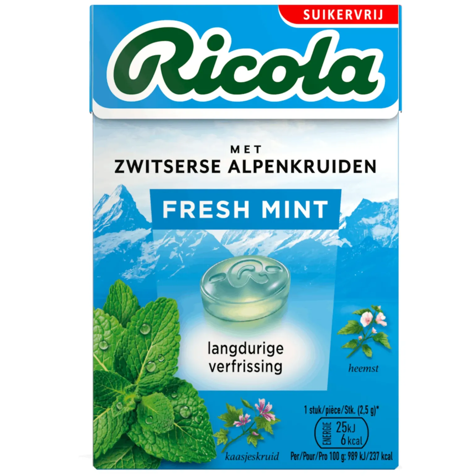 Ricola Fresh Mint doosje (20x 50gr)