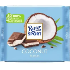 Ritter sport melk chocolade met kokosvulling 100 gr