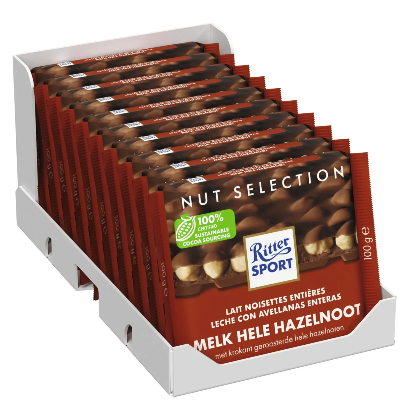 Ritter Sport Melk Hele Hazelnoot (10x 100gr)