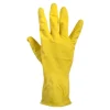Rubber huishoudhandschoen geel maat S (1 paar)