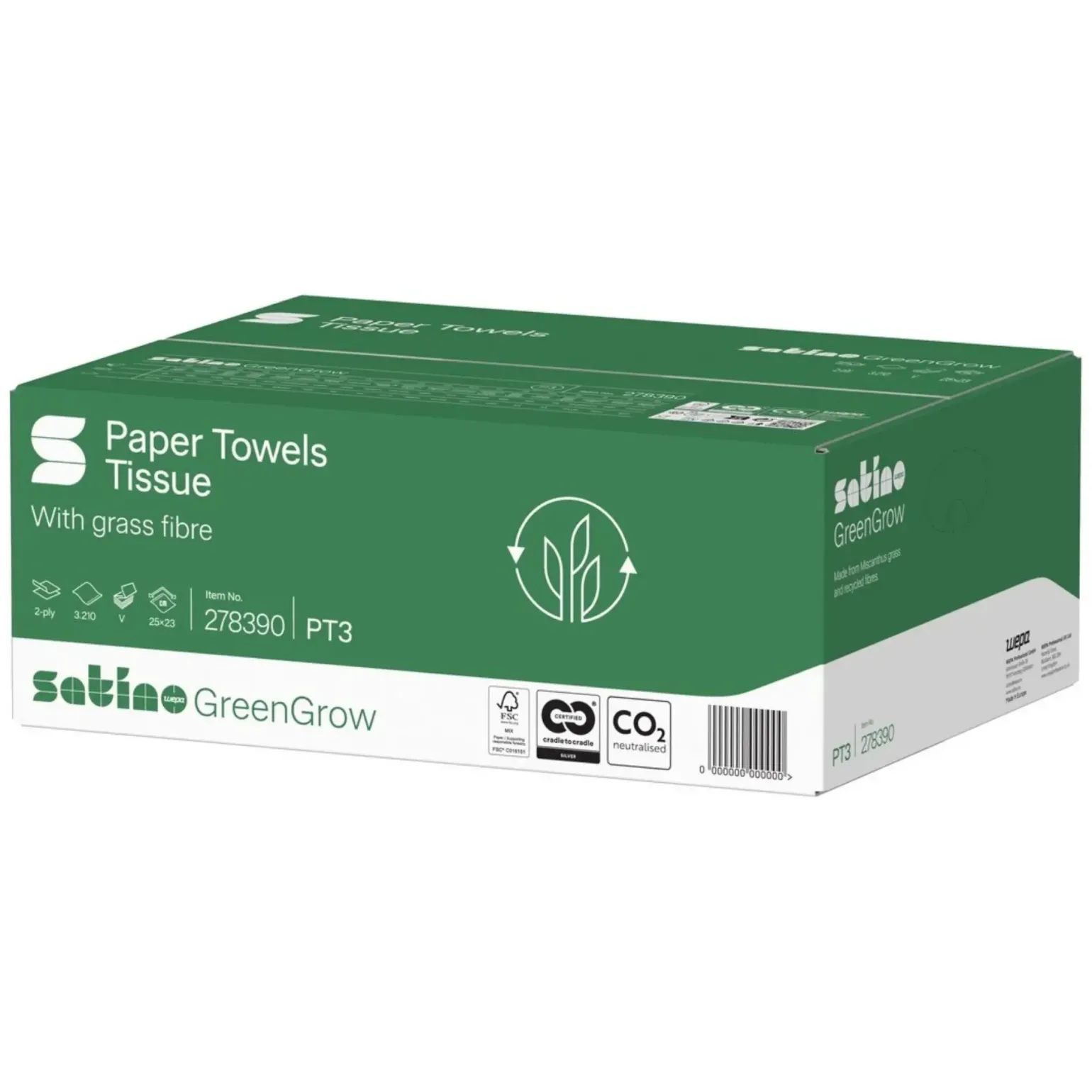 Satino GreenGrow Handdoekje 2-laags 25x23cm (3210 stuks)