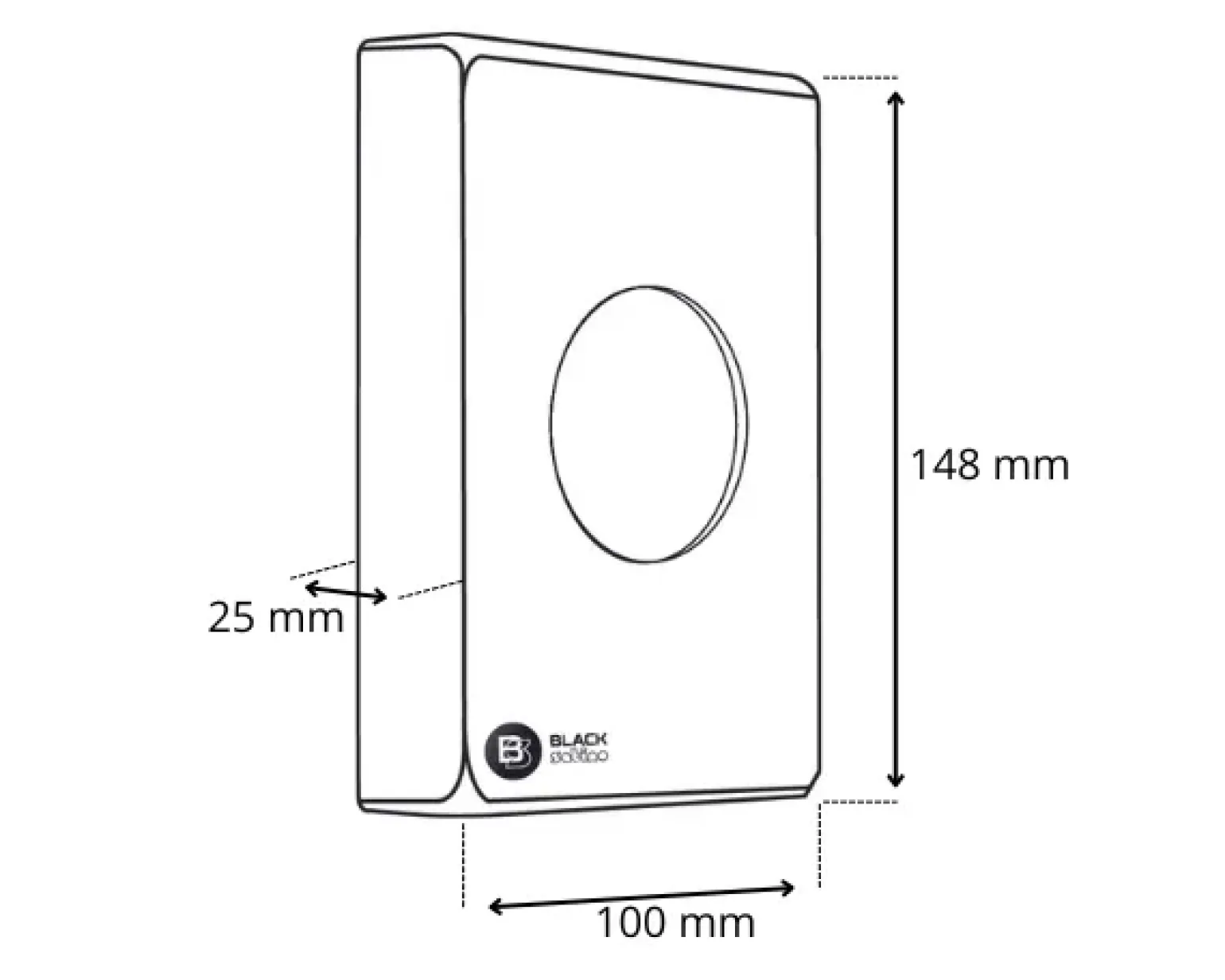 Satino Hygiënezakjes Dispenser Wit (100x25x135 mm)