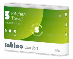 Satino Prestige Keukenrollen 2-laags (4×64 vel)