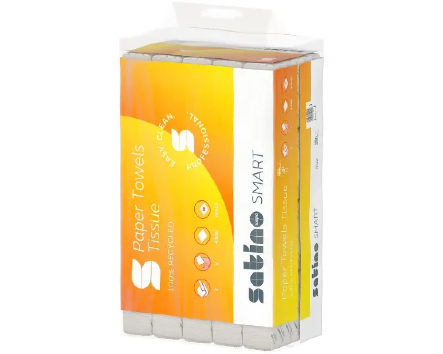 Satino Smart Handdoek V-vouw 2-laags 24x23cm (4000 stuks)