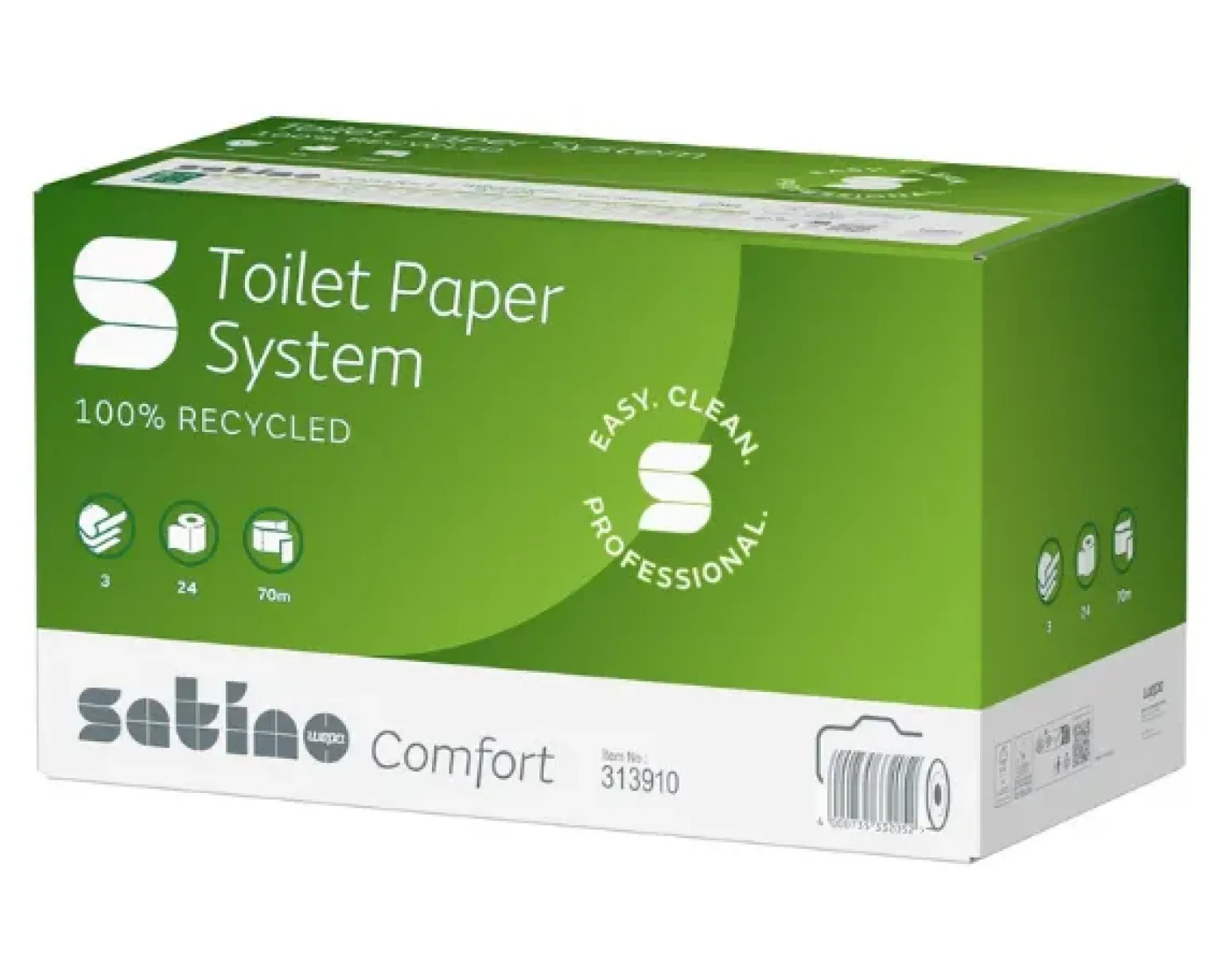 Satino Toiletpapier JT3 Systeemrol 3-laags (24x70m)