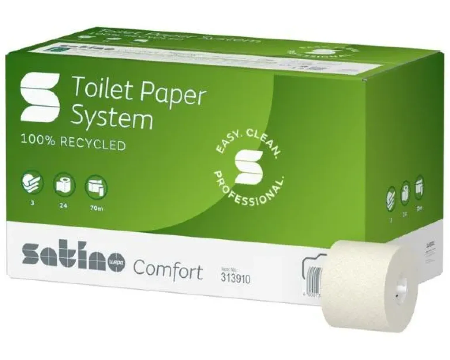 Satino Toiletpapier JT3 Systeemrol 3-laags (24x70m)