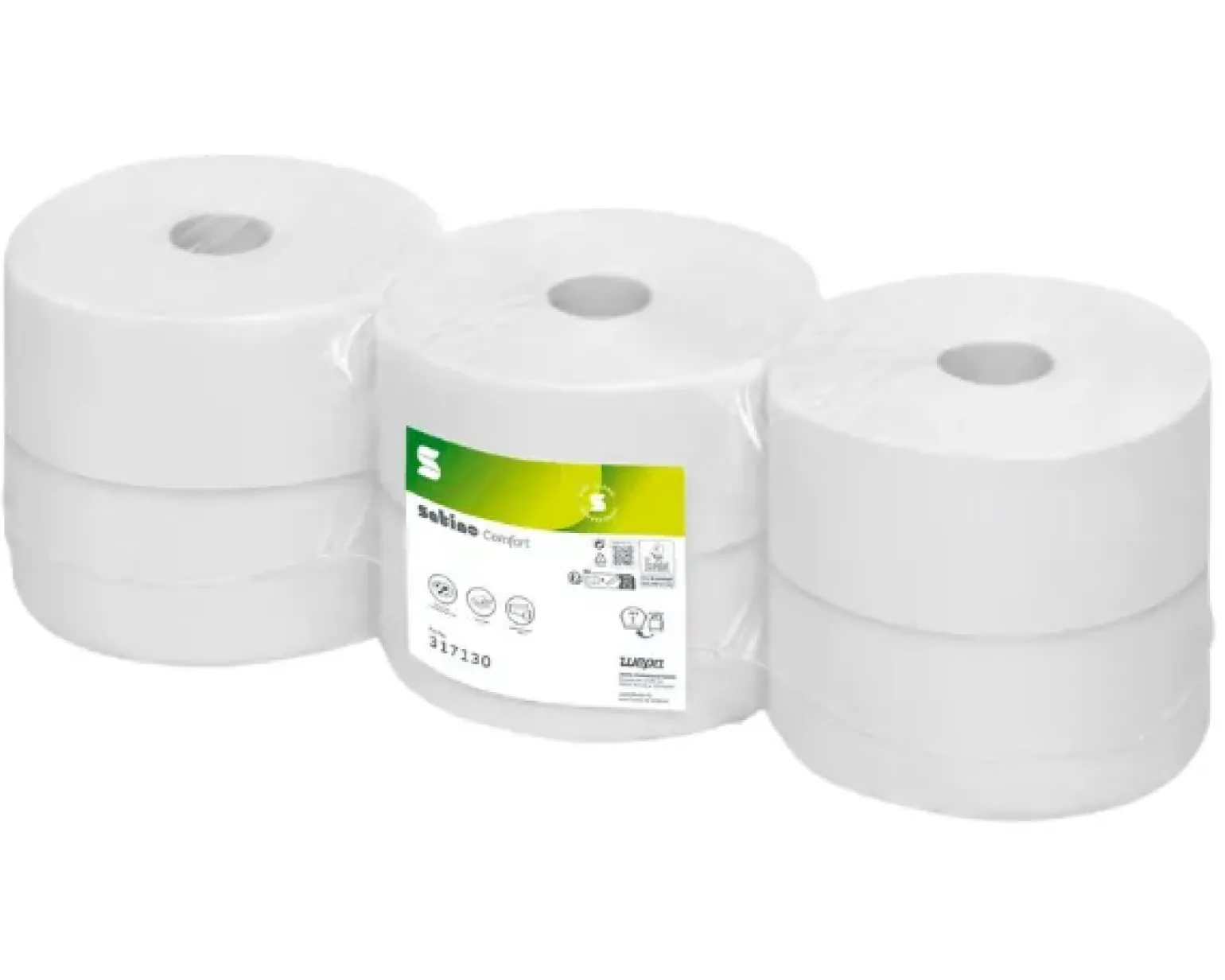 Satino Toiletpapier Maxi Jumbo 2-laags (6x380m)