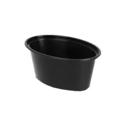 Sausbakje Ovaal Zwart 88 mm (50x 75ml)