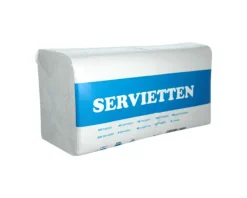 Servet Wit 1-laags 33×33 cm 1/4 vouw (500 stuks)
