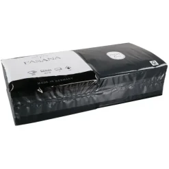 Servet zwart 2 laags 33 cm 1/4 vouw (50 stuks)