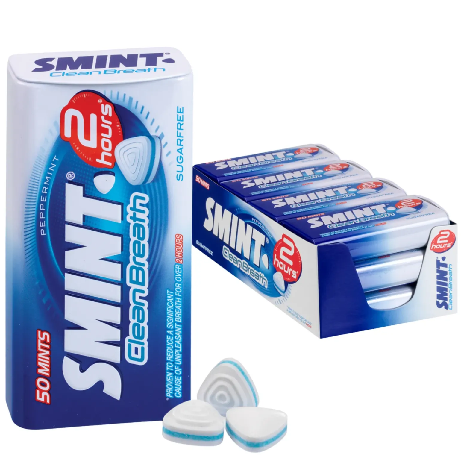 Smint 2 Hours Clean Breath Peppermint (12x 35gr)