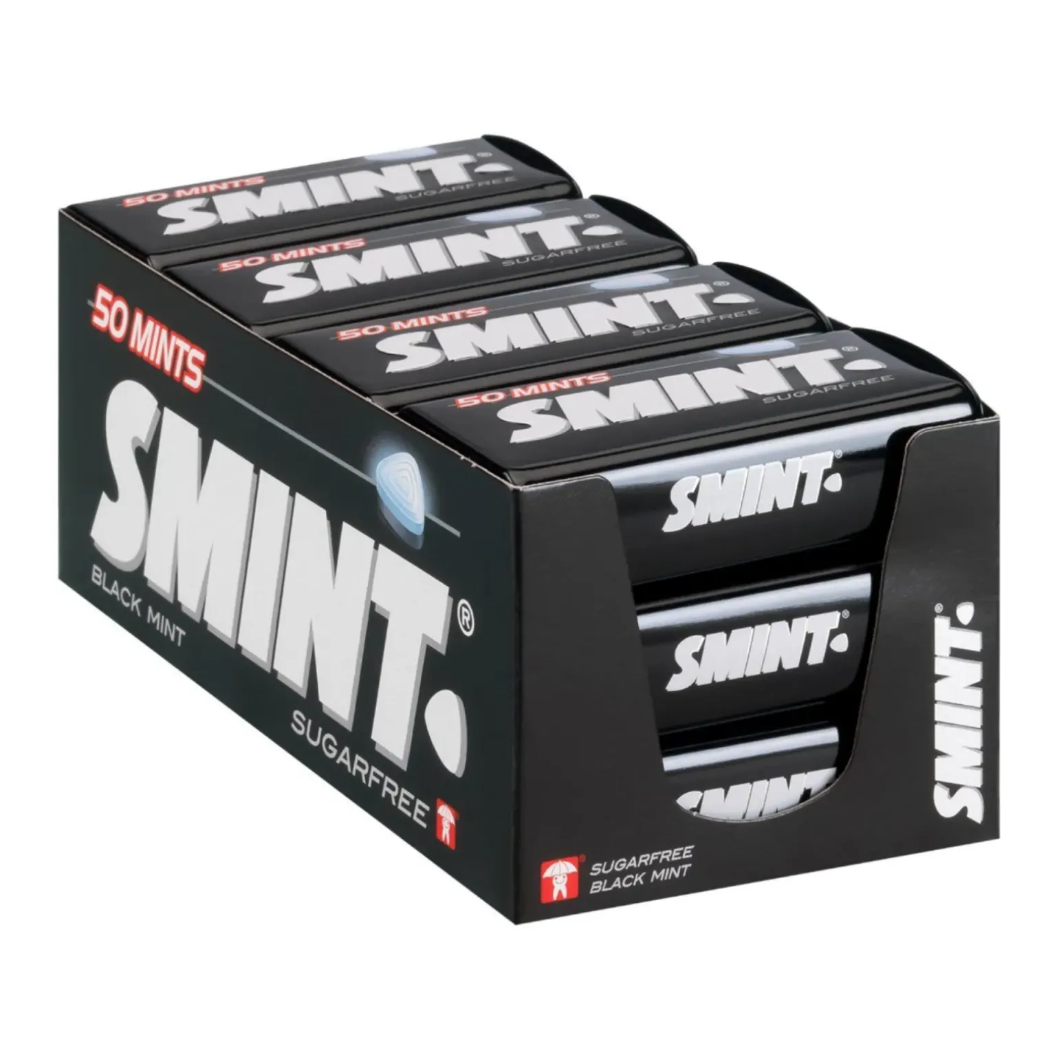 Smint XL Tin Blackmint (12x 50 stuks)