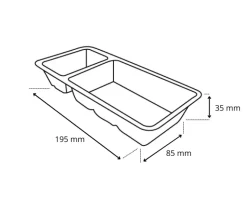 Snackbakje A22 Bagasse PFAS-vrij (A9+saus) (500 stuks)