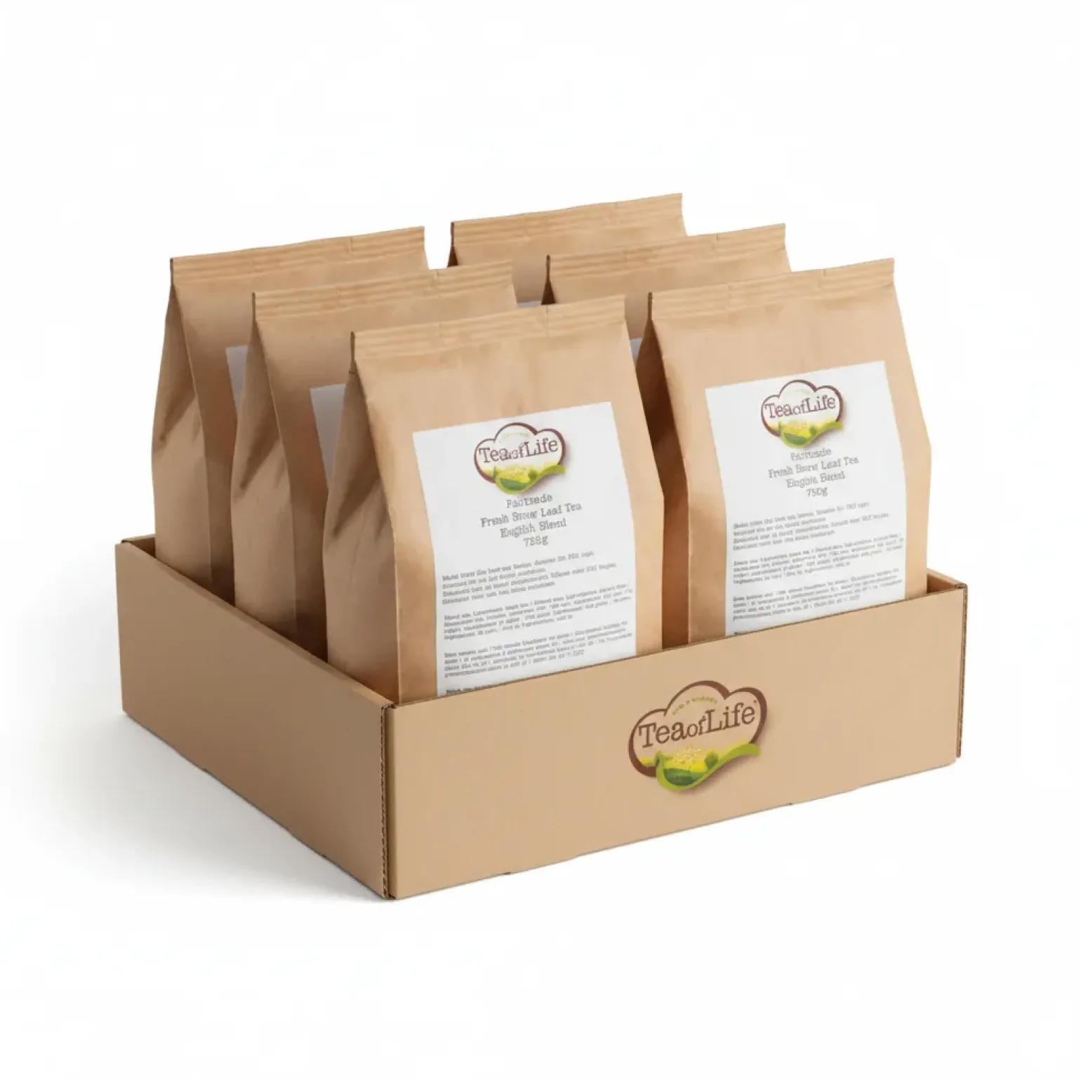 Tea of Life Fairtrade Fresh Brew Thee English Blend (6x 750gram)