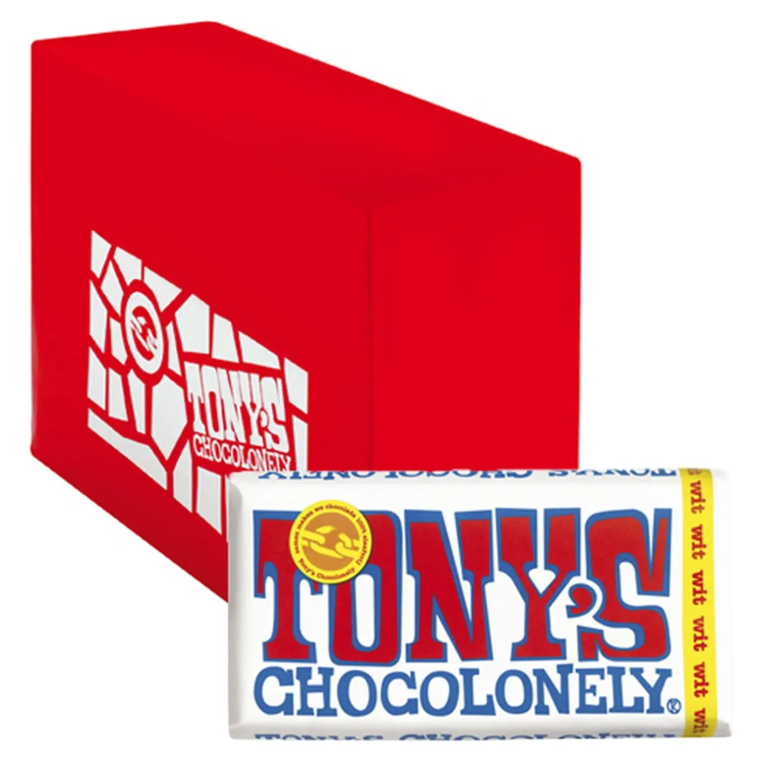 Tony’s Chocolonely Reep Witte Chocolade (15x 180gr)