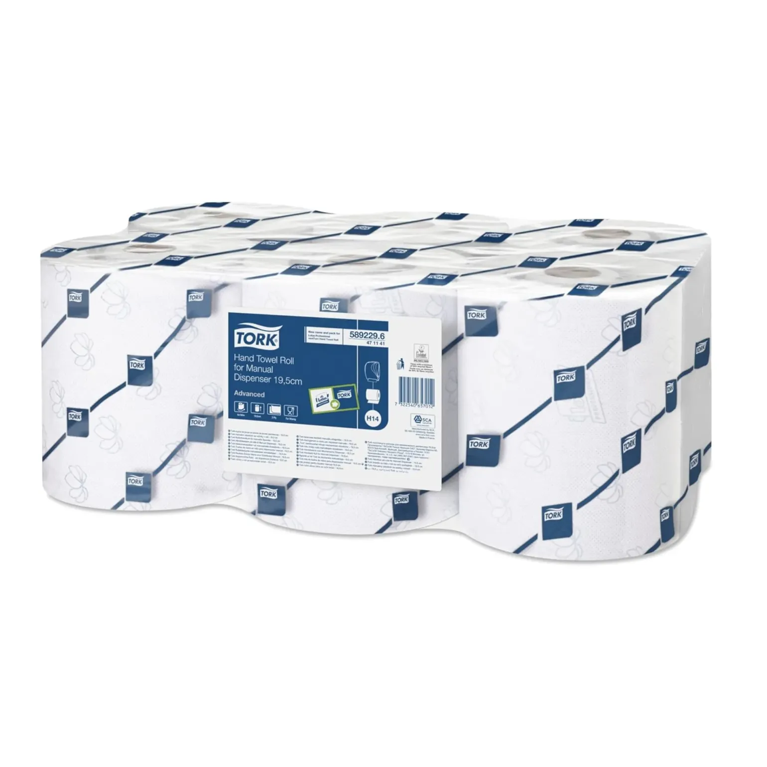 Tork H12 Handdoekrol enMotion 2lgs 19.5cm (6 stuks)