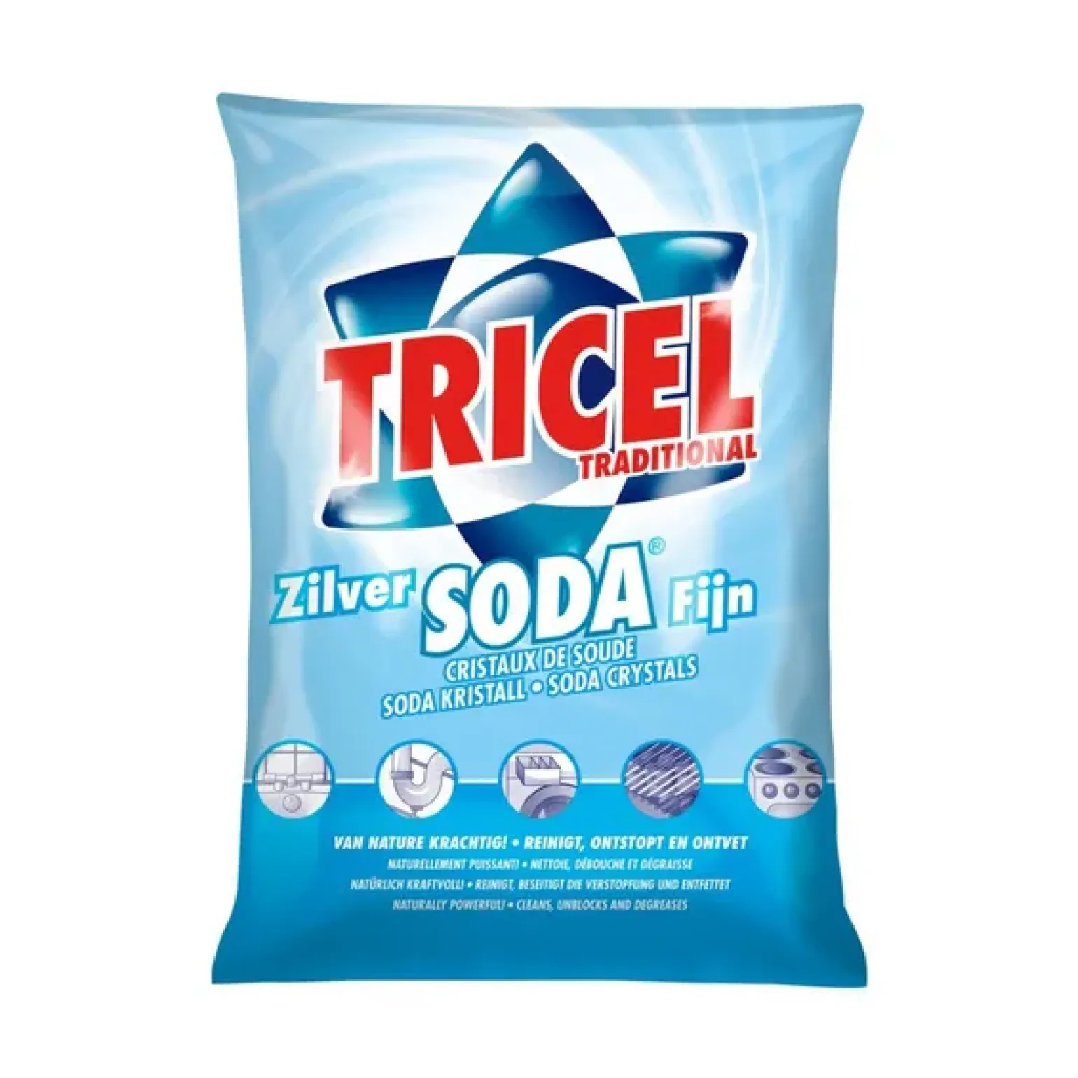 Tricel zilver soda fijn (1kg)