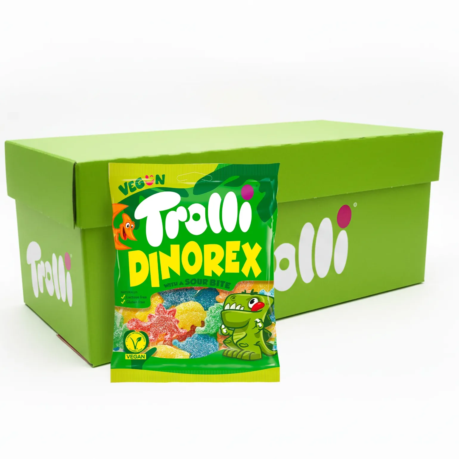 Trolli Dino Rex Veggie zakje (18x 200g)