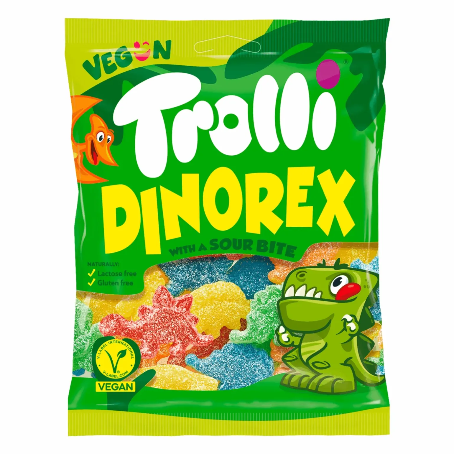 Trolli Dino Rex Veggie zakje (18x 200g)