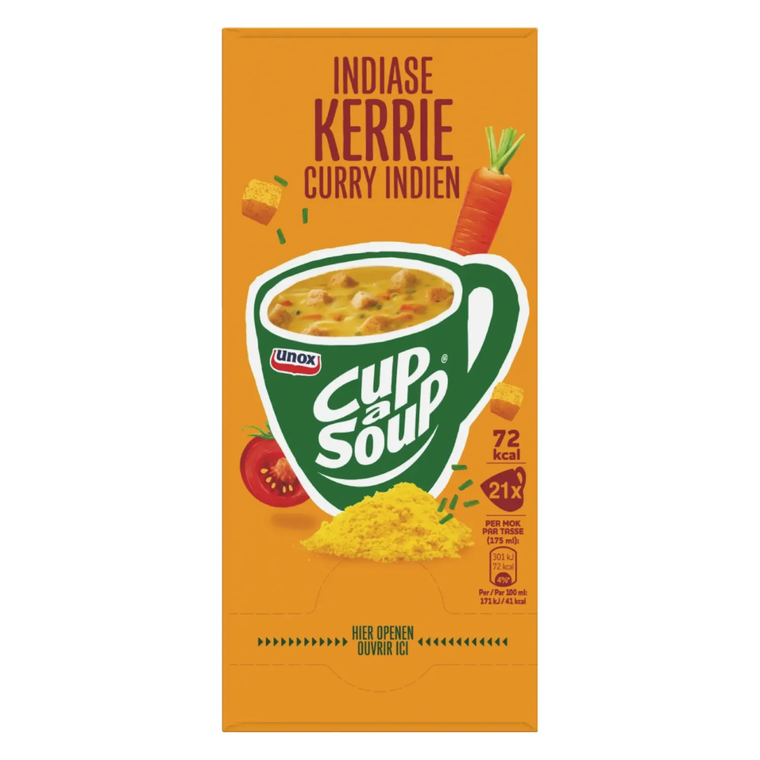 Unox Cup-a-Soup Indiase Kerrie (21x 175ml)
