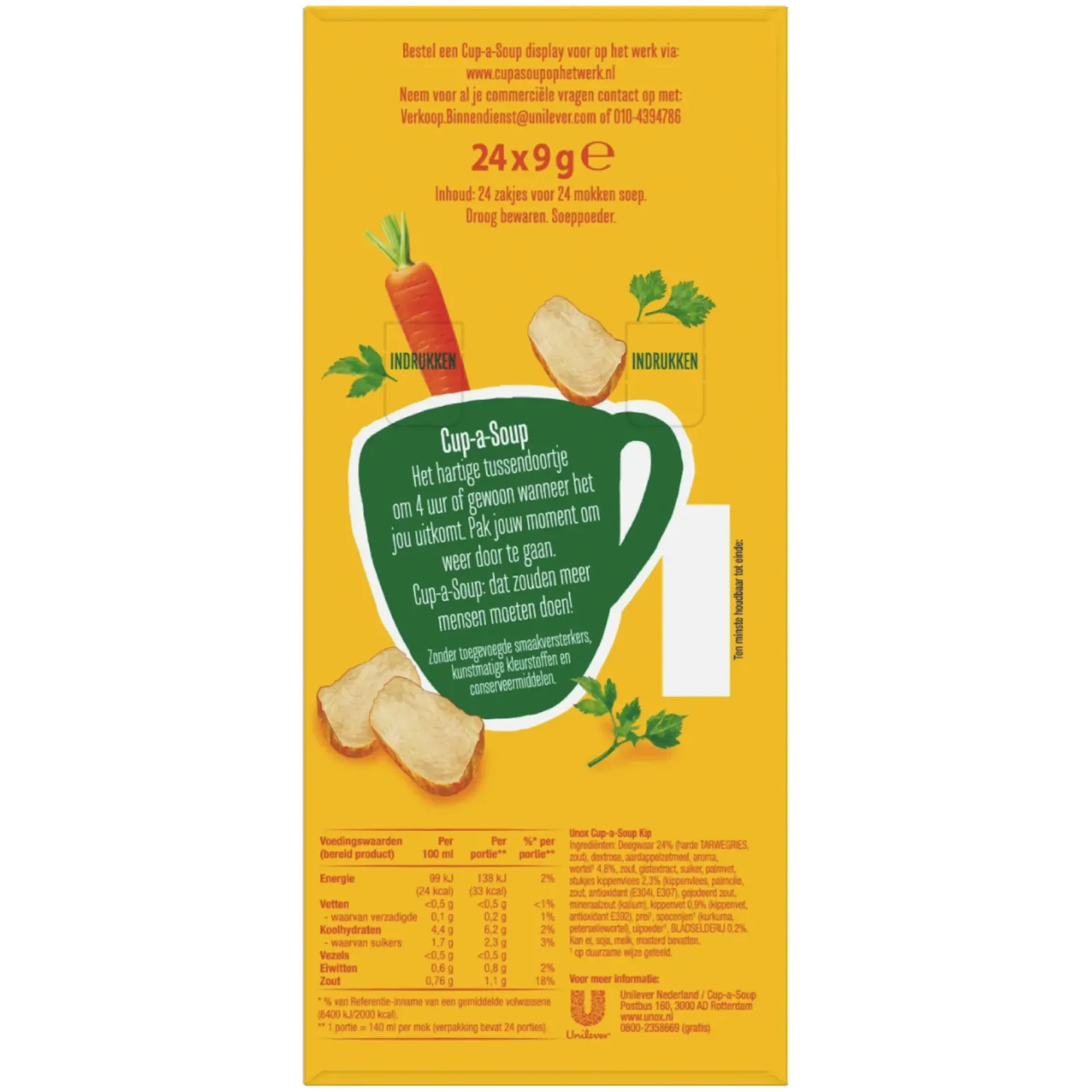 Unox Cup-a-Soup Kip (24x 140ml)
