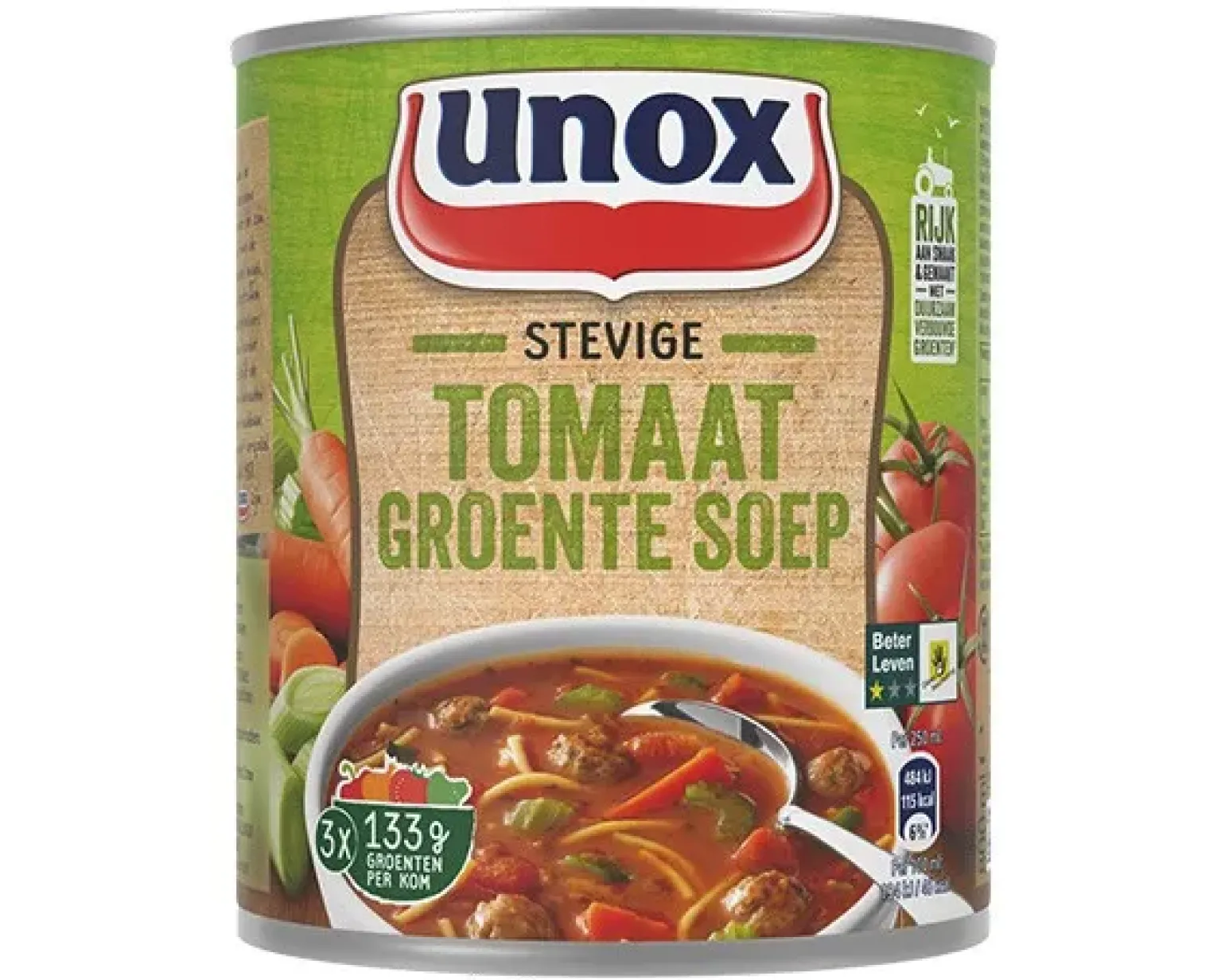 Unox Stevige Tom/Groentesoep Blik (6x 0,8 liter)