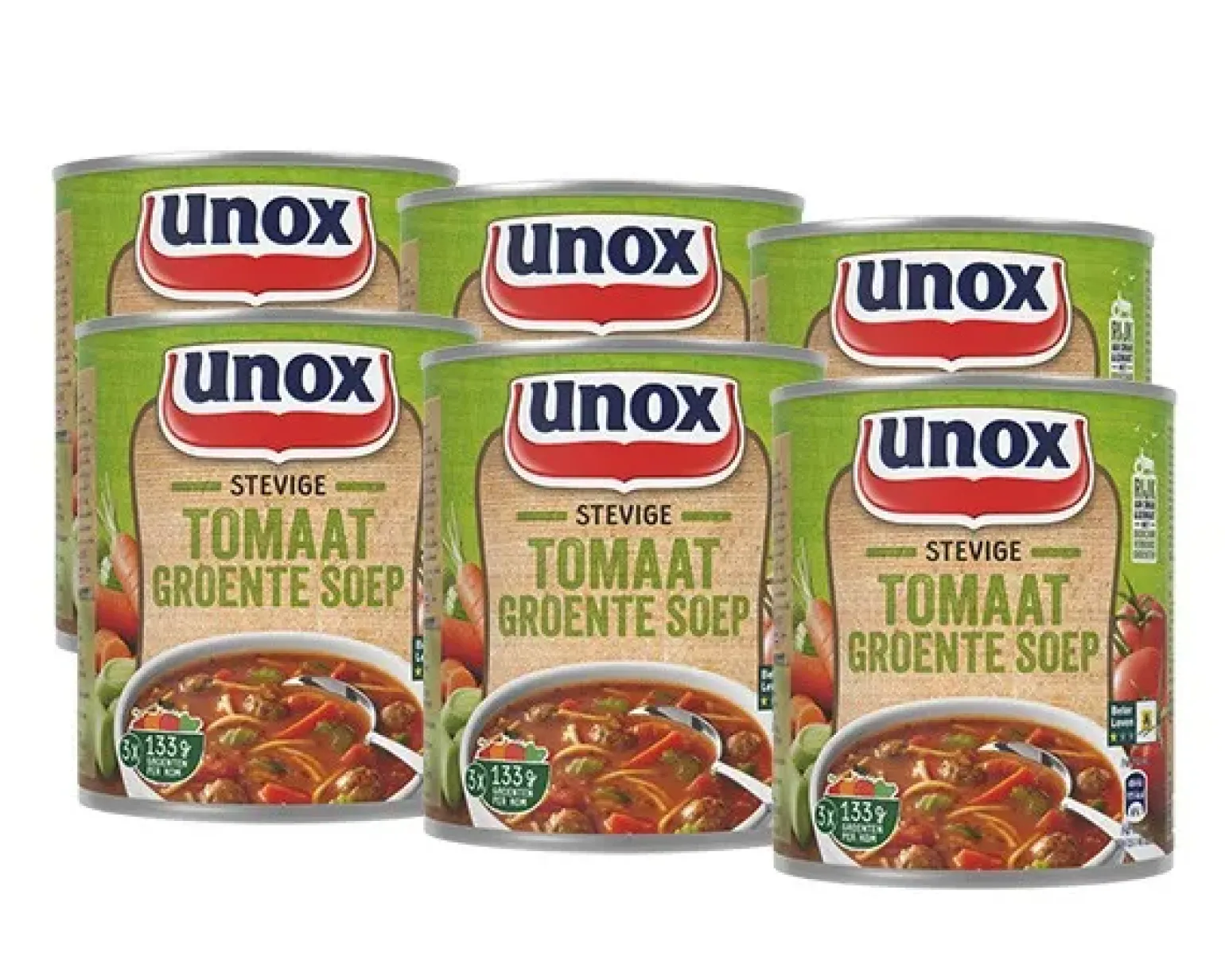 Unox Stevige Tom/Groentesoep Blik (6x 0,8 liter)