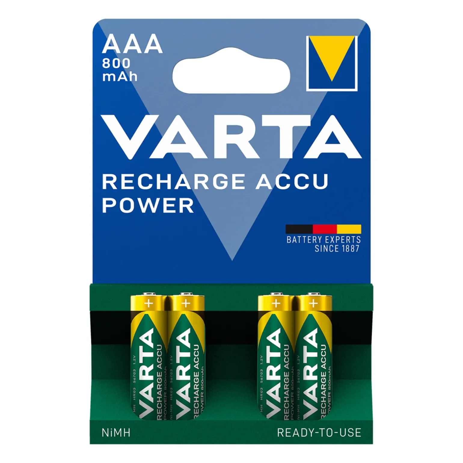 Varta AAA Oplaadbare Batterijen HR03 800mAh (10 x 4 stuks)