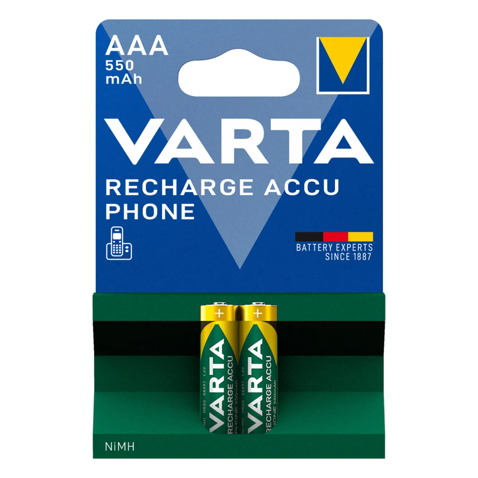 Varta AAA Oplaadbare Batterijen Phone HR03 500mAh (10x 2 stuks)