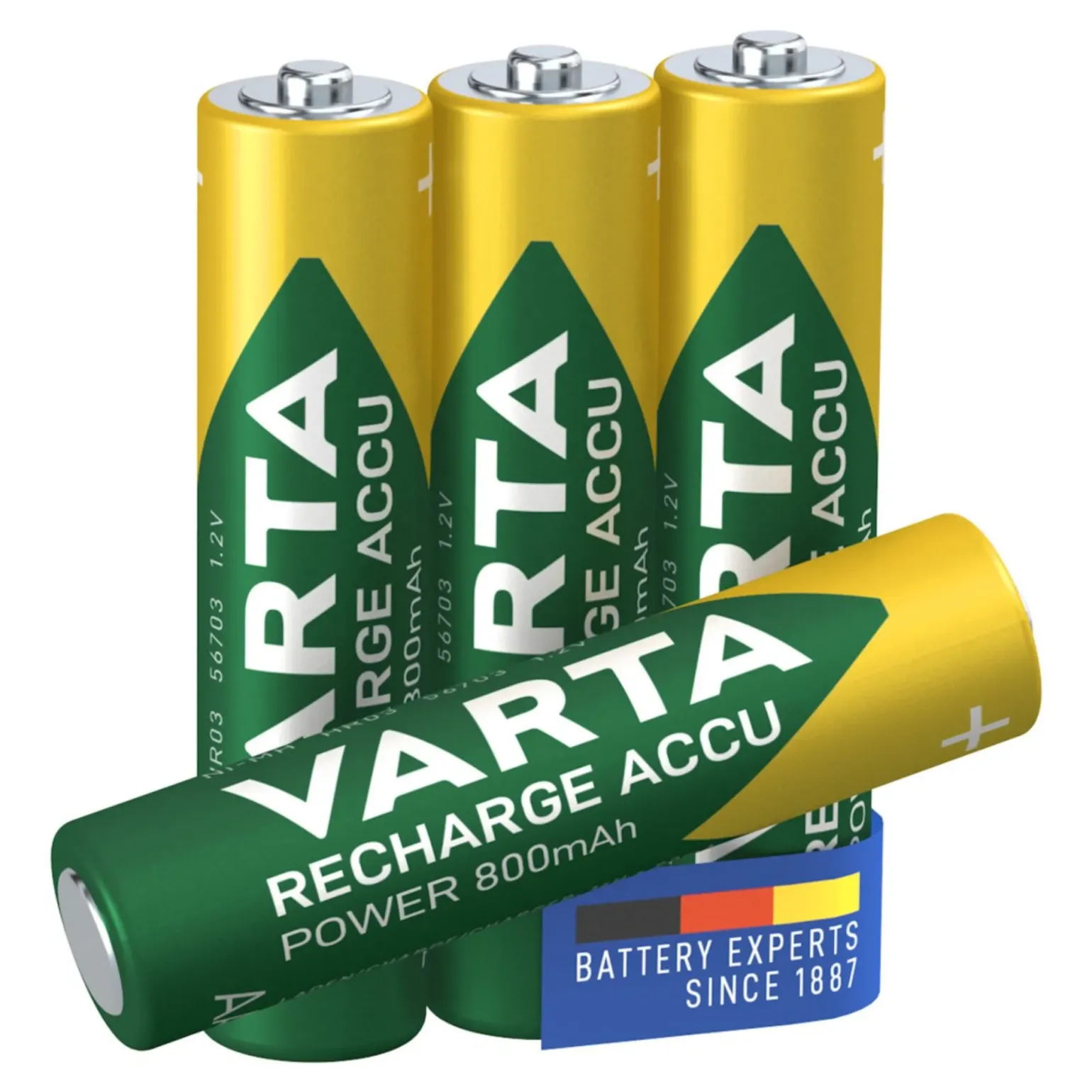 Varta Oplaadbare Batterijen HR03 800mAh AAA (4 stuks)