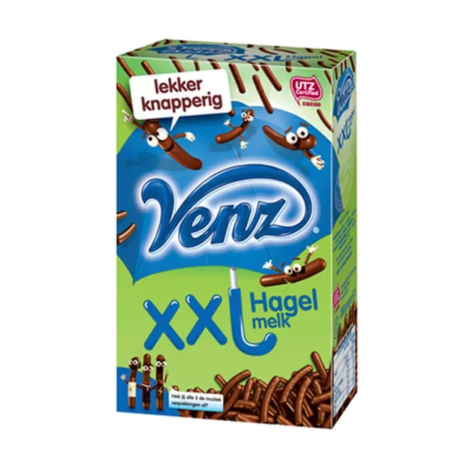 Venz XXL chocoladehagelslag melk (9x 380gr)