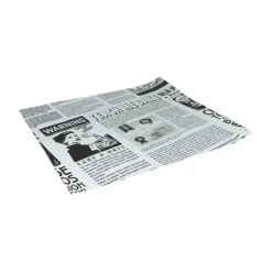 Vetvrij papier 33×30 cm krant wit (2000 stuks)