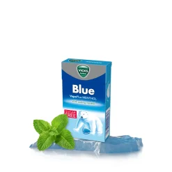 Vicks Blue Menthol Suikervrij Minibox (20x 40gr)