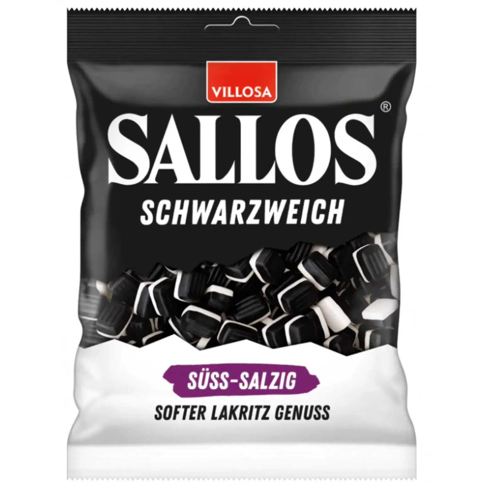 Villosa Sallos Schwarzweich Süß-Salzig (20x 200gr)