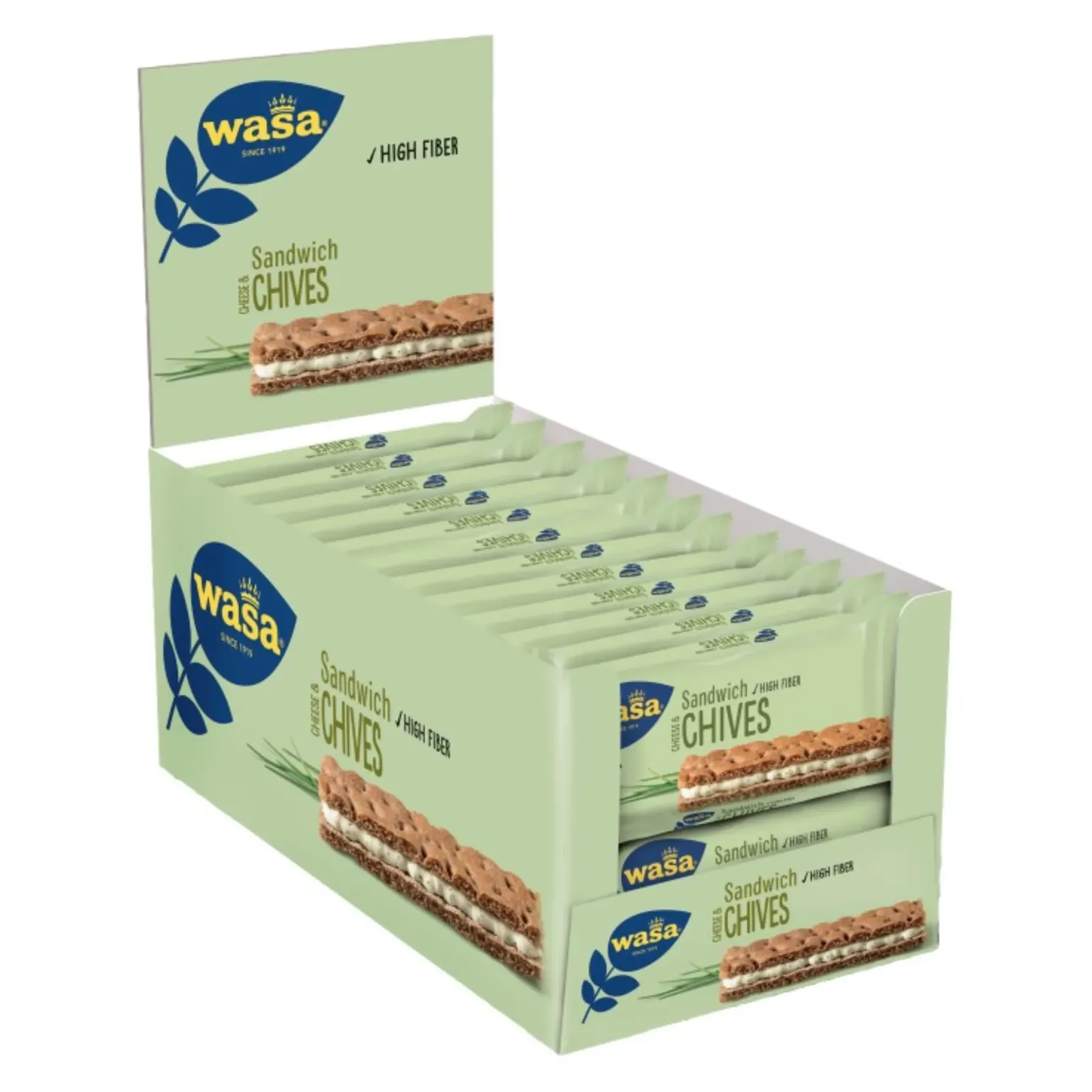 Wasa Sandwich Cream Cheese En Chives (24x 37gr)