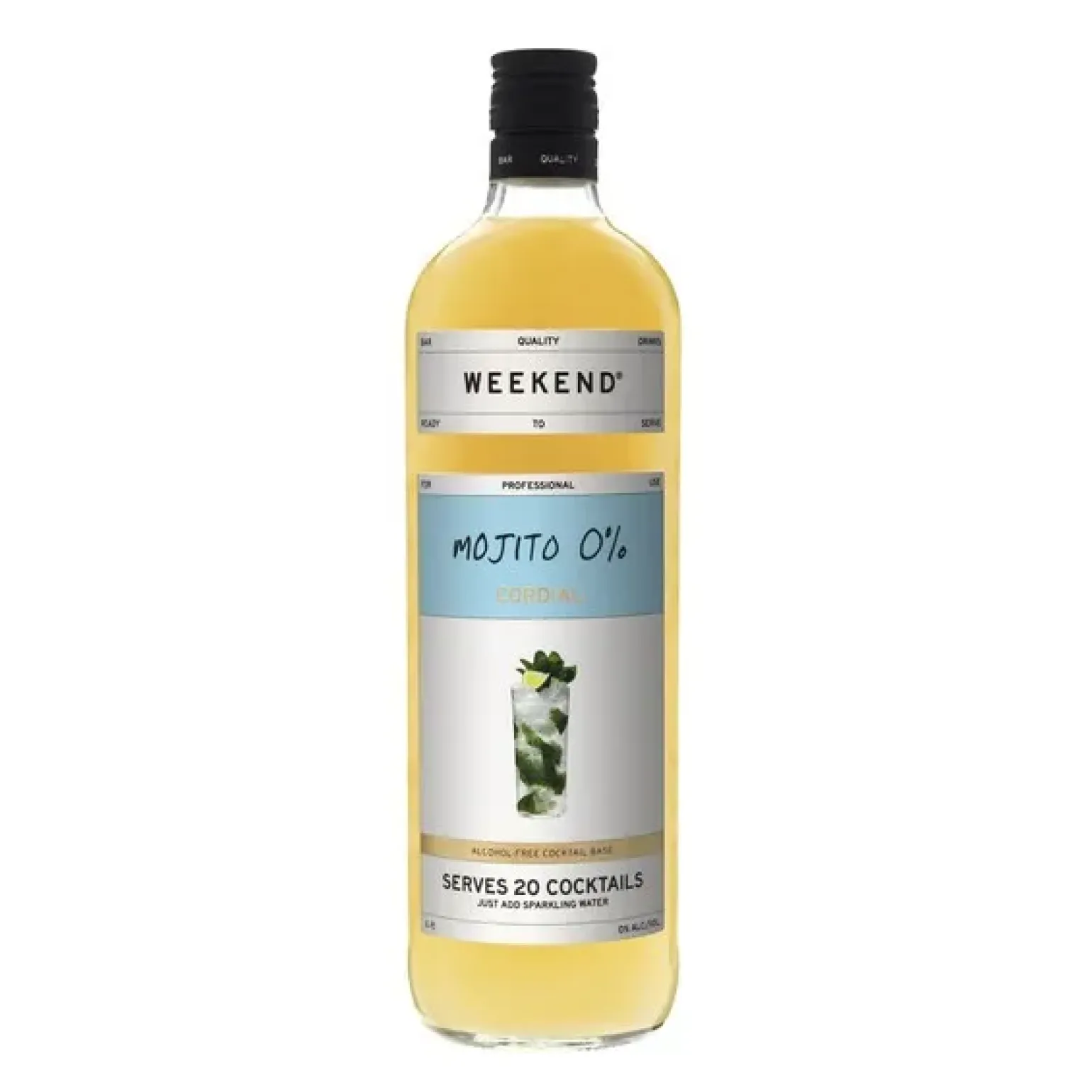 Weekend cordials mojito 0.0% 1 liter