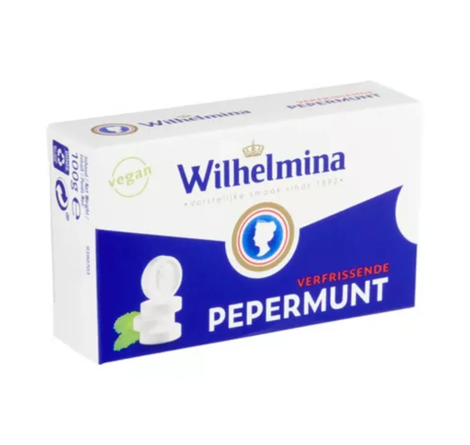 Wilhelmina Pepermunt Vegan Doosje (12x 100gr)